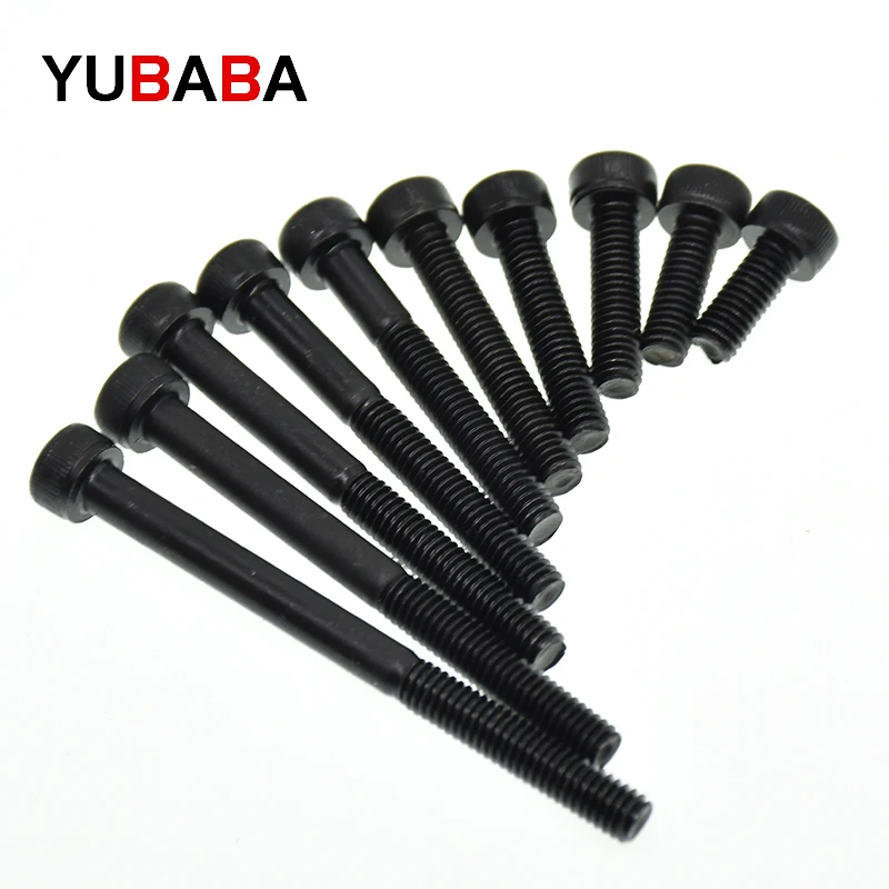 50/20/20/5PCS M1.6 M2 M2.5 M3 M4 M5 M6 M8 DIN912 Grade 12.9 allen Hex socket head screw  black Hexagon Socket Head Cap Screws
