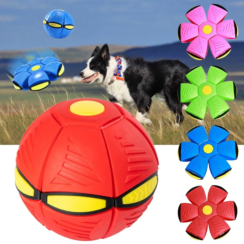 

Boule de déformation magique pour chiens, jouets amusants pour animaux de compagnie, entraînement en plein air, Magic UFO ball