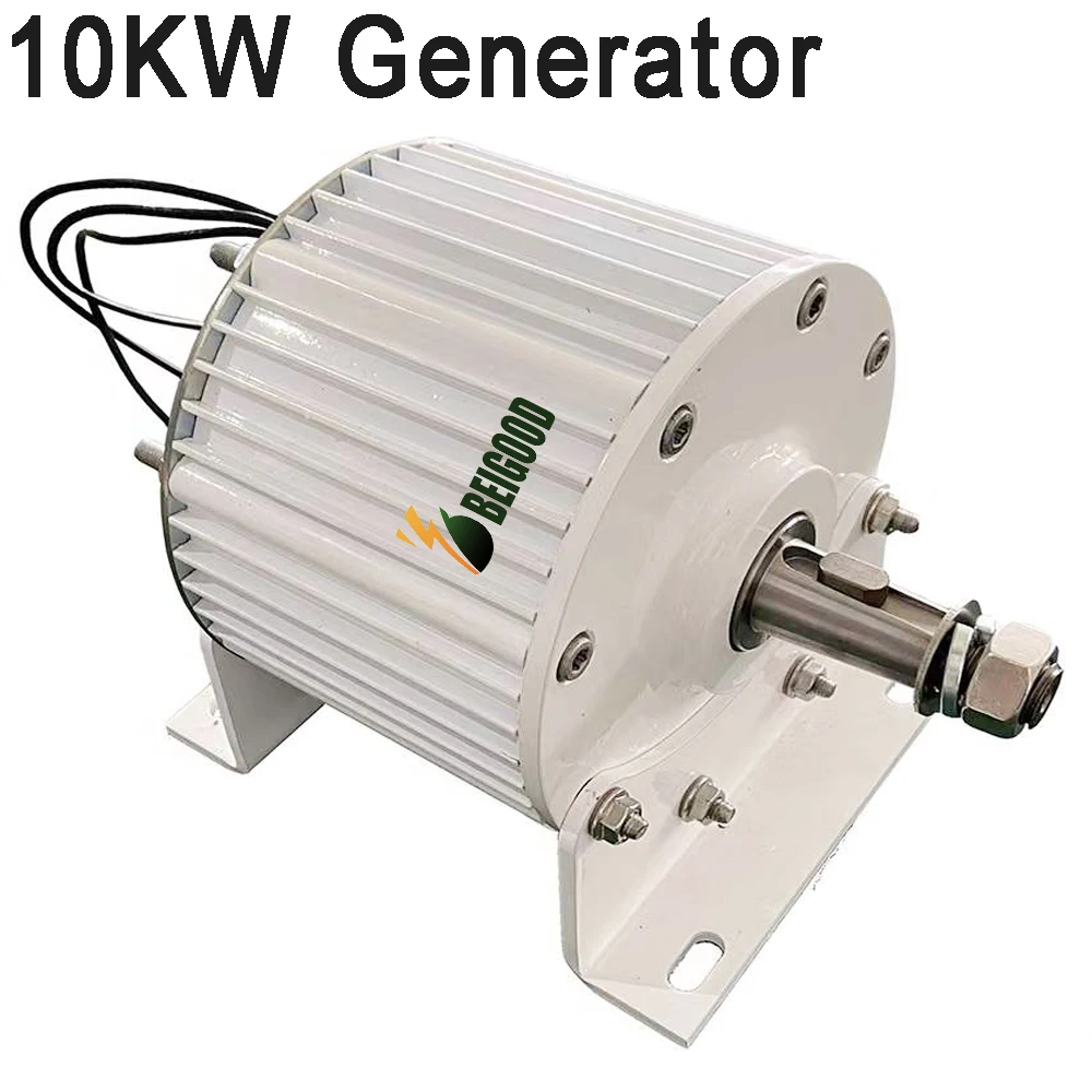 10000W 24V 48V 96V 110V 120V 220V Low RPM Permanent Magnet Generator Rare Earth Motor 10KW Alternator Taper / Direct Shaft