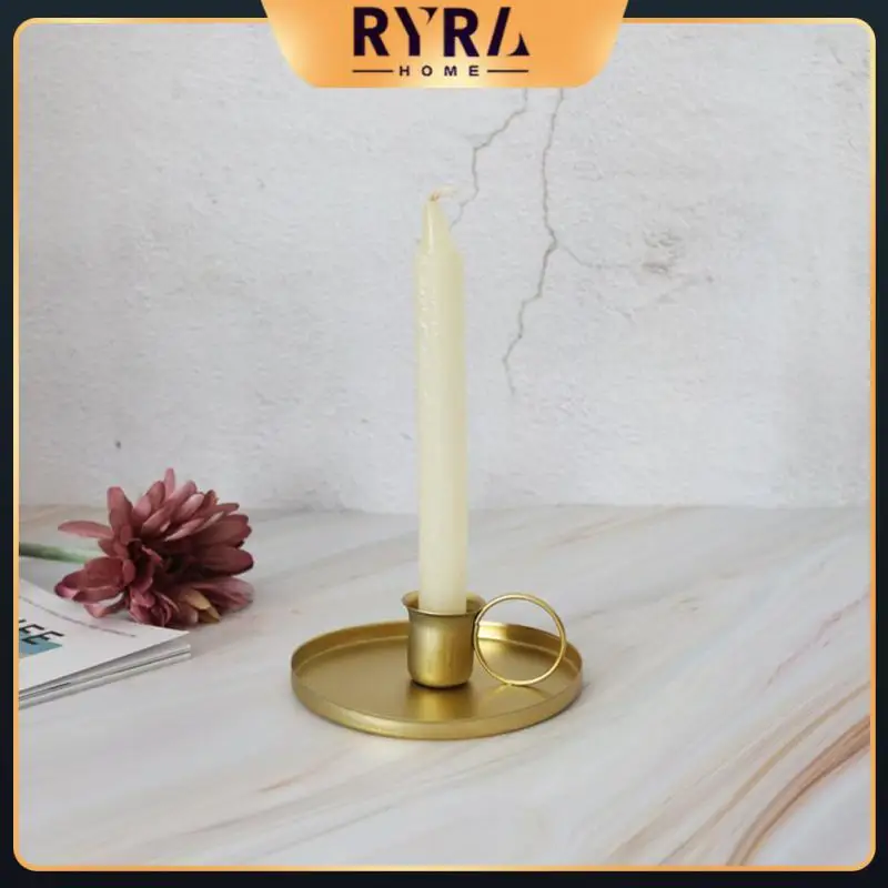 

Candle Holder Newest Retro Metal Candlestick Creative For Tabletop Wedding Party Decor Candlestick Taper Home Wedding Decor