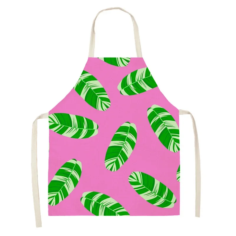 Кухонный Фартук для женщин и мужчин простая Водонепроницаемая льняная ткань в