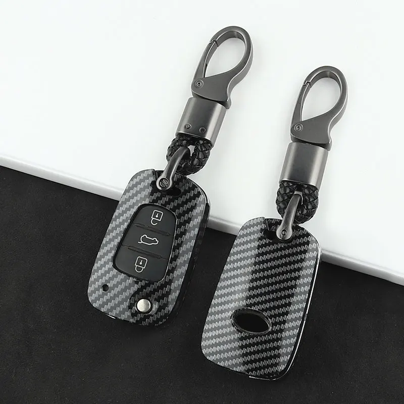

3 Keys Fold Car Key Cover Case For Kia Rio K2 K3 K5 Ceed Cerato Sportage SOUL For Hyundai Verna i20 i30