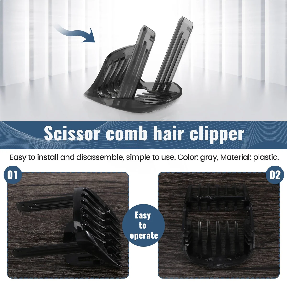 New 1-7mm Hair Clipper Comb for Philips HC9450 HC9490 HC9452 HC7460 HC7462 High Quality Trimmer Replacement