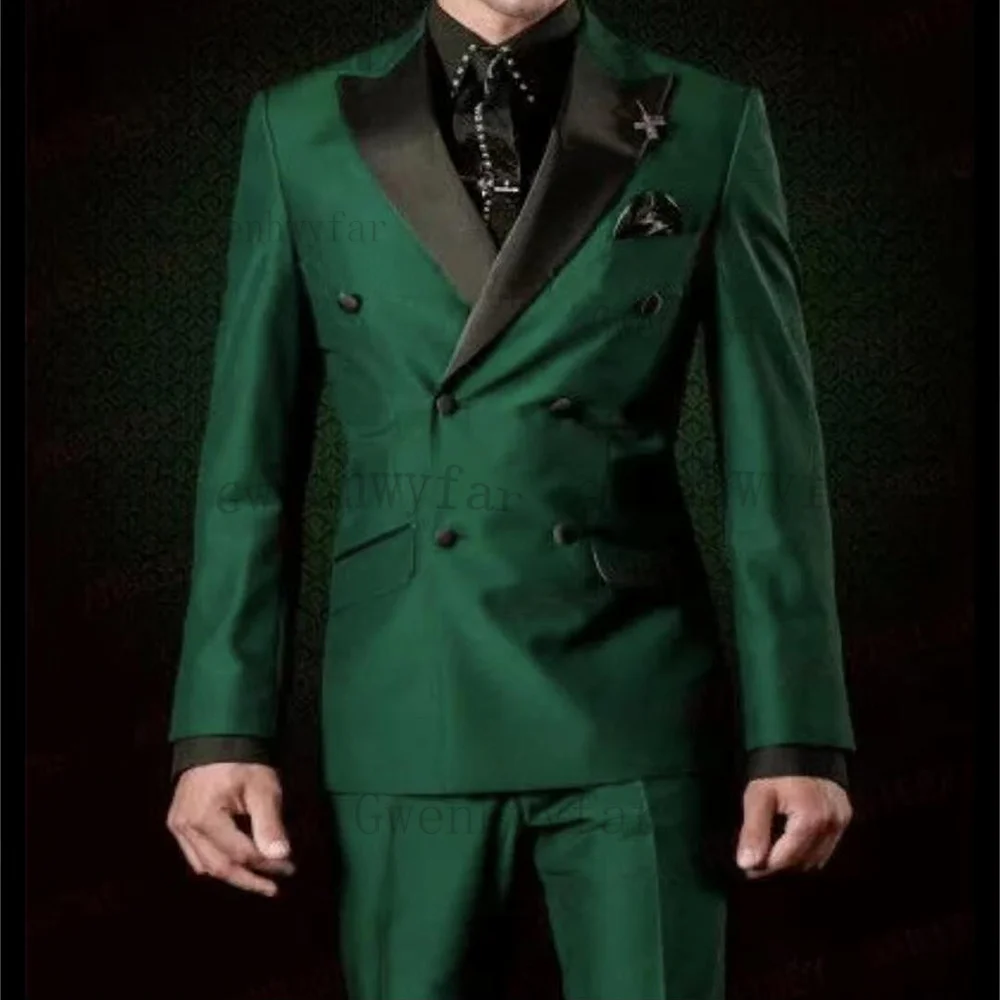 

Высококачественные классические мужские костюмы Gwenhwyfar, свадебные костюмы с пиковыми лацканами для мужчин, смокинг для жениха, мужской кост...