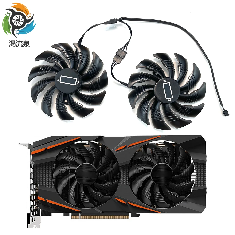 

88MM T129215SU PLD09210S12HH 4Pin Cooling Fan For Gigabyte GTX 1050 1060 1070 960 RX 470 480 570 580 Graphics Card Cooler Fan
