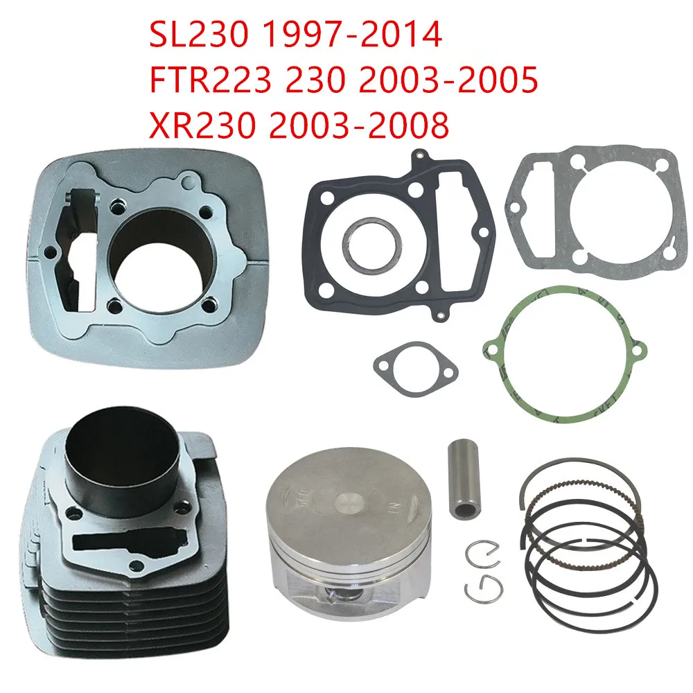 

65.5mm Motorcycle Cylinder Piston Ring Gasket Set Kits For Honda SL230 1997-2014 FTR223 230 2003-2005 XR230 2003-2008