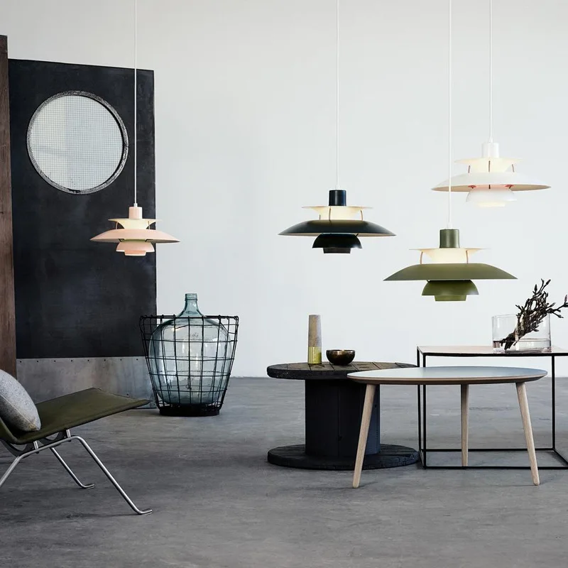 PH 5 подвесной светильник современный разноцветный для столовой бара E27