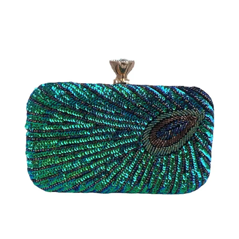 Вечерние сумки в стиле ретро женские сумки-клатчи с вышивкой бисером кошелек