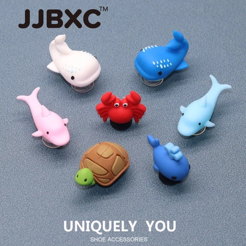 Фото JJBXC CHARM пряжка для обуви крест аксессуары для обуви трехмерная морская жизнь DIY модная обувь аксессуары №1