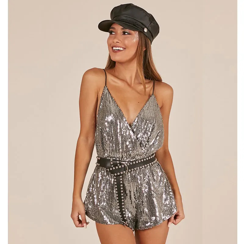 

Платье женское блестящее без рукавов с открытой спиной и блестками