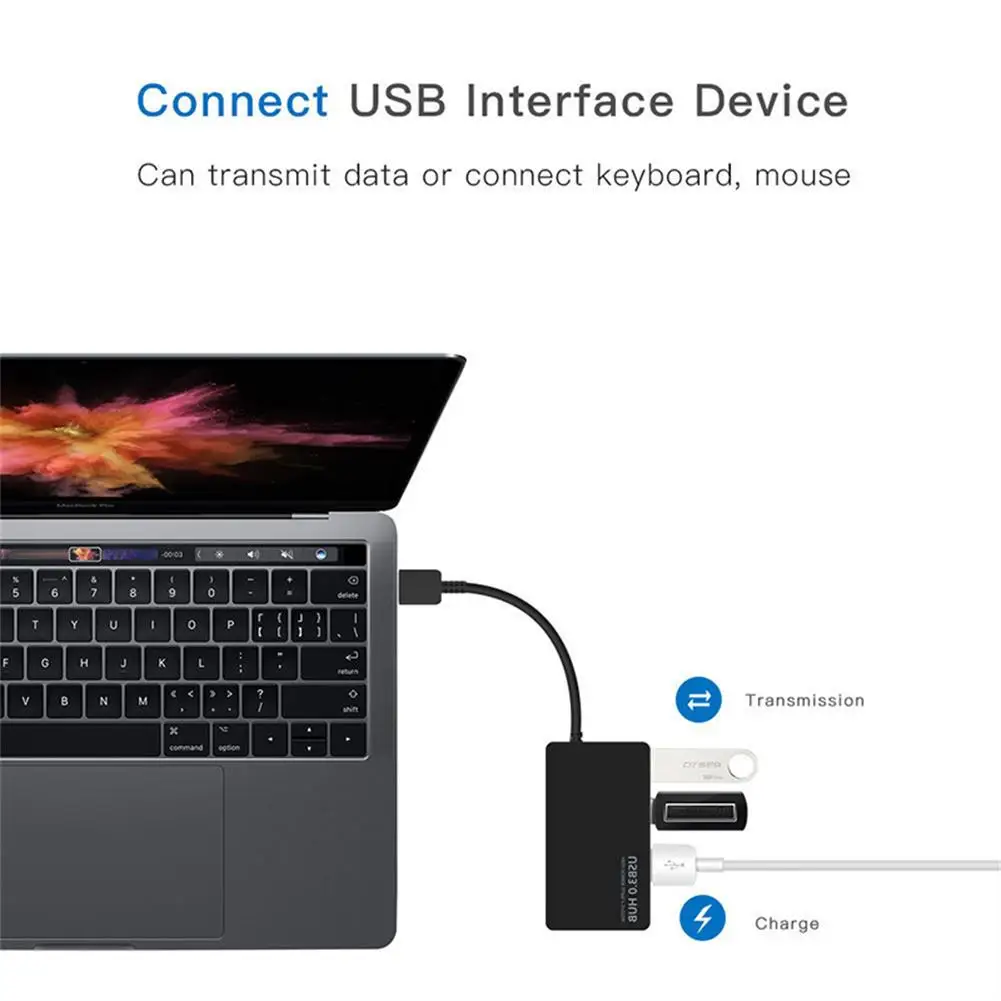 Высокоскоростной Usb-разветвитель 3 0 мульти-Usb-разветвитель 4-портовый