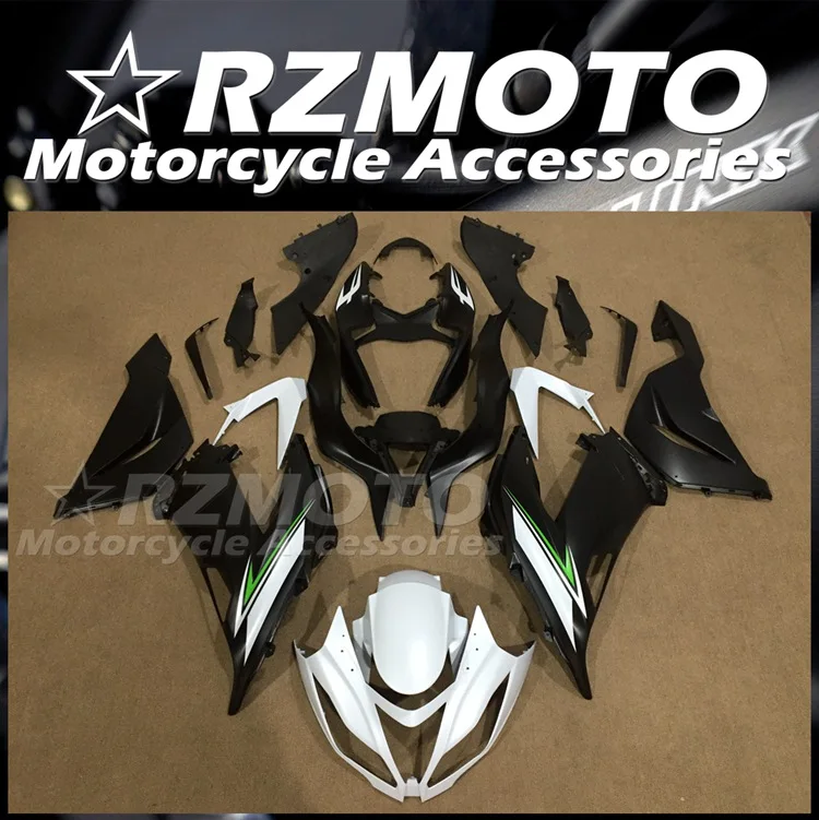

New ABS Fairings Kit Fit For Kawasaki Ninja ZX6R 2013 2014 2015 2016 2017 2018 13 14 15 16 17 18 Bodywork Set Black White