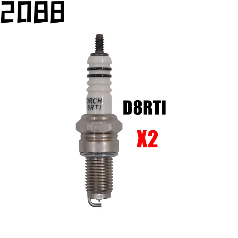 Иридиевая Свеча зажигания для мотоцикла, 2 шт.лот, D8TC, для DR8EA, D8EA, DR8EIX, dr8чей, DPR8EA-9, IX24, DPR8EIX-9, HG22, X24ESZU9, R6G, A6GC (art.: 7ac06aa2b) - 7ac06aa2b