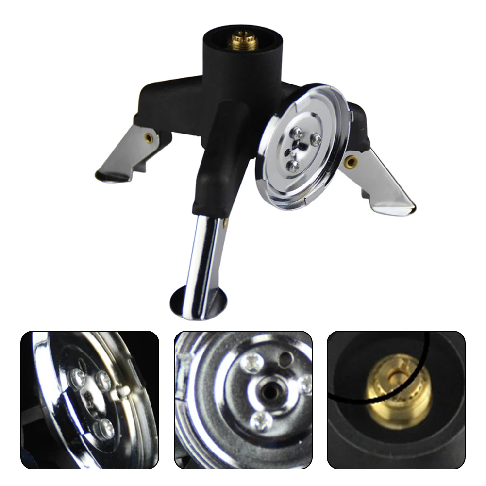 

Outdoor Statief Gasfornuis Connector Ultralight Tank Stand Adapter Drie Benen Gas Tank Adapter Triangle Converter Camping Stoves