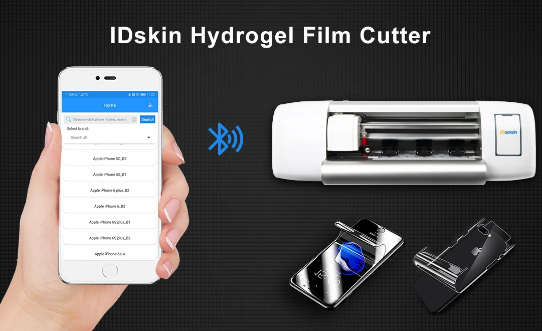 Автоматический мини-плоттер Daqin Idskin для резки защитных пленок для телефонов с программным обеспечением APP, новинка 2020 года, 120 мм (art.: 3920db30516f7) - 3920db30516f7