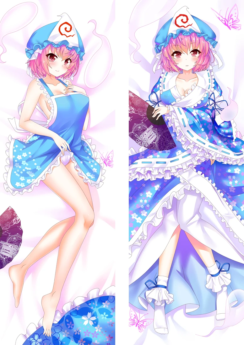 

Touhou Project Saigyouji Yuyuko Dakimakura body Pillowcase Cushion Case Cover