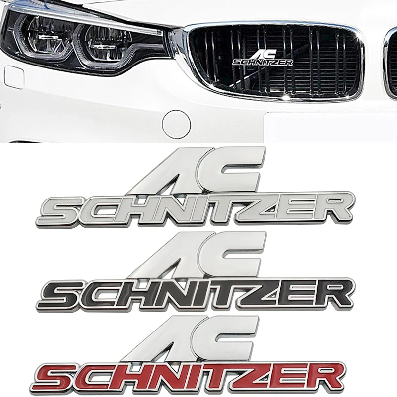 

3D Metal Car Front Grill Emblem Auto Refitting Logo Grille Stickers For BMW AC Schnitzer M 3 5 6 Z E E46 E39 E36 E34 X1 X3 X5 X6