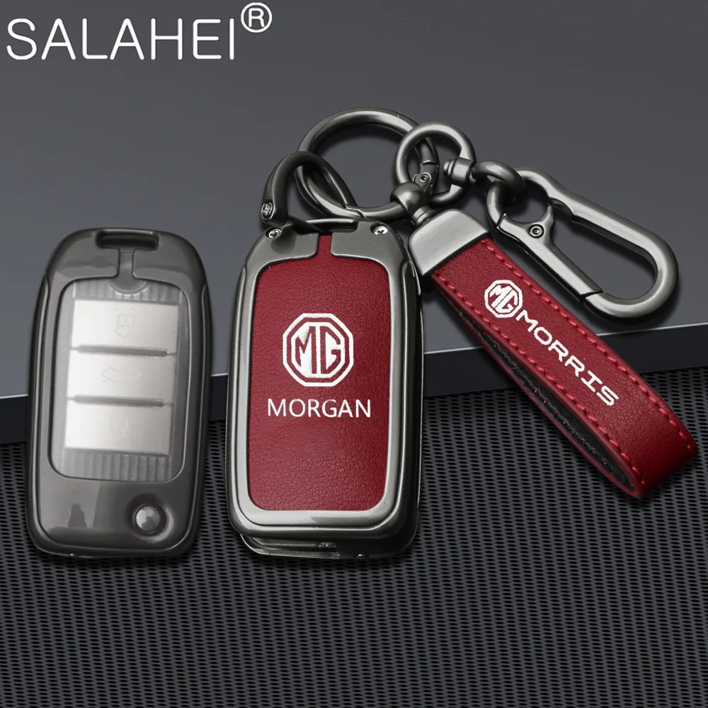 

Zinc Alloy Car Key Full Cover Case Key Bag Shell Holder Protector For MG MG6 ZS i6 EV EZS HS EHS Keychain Auto Styling Accessory