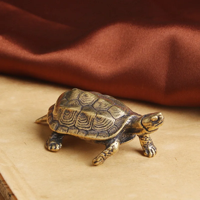 

Vintage Brass tortoise Turtle Statue Ornaments Copper Aquatic Animals Figurines Car Decorations Accessories