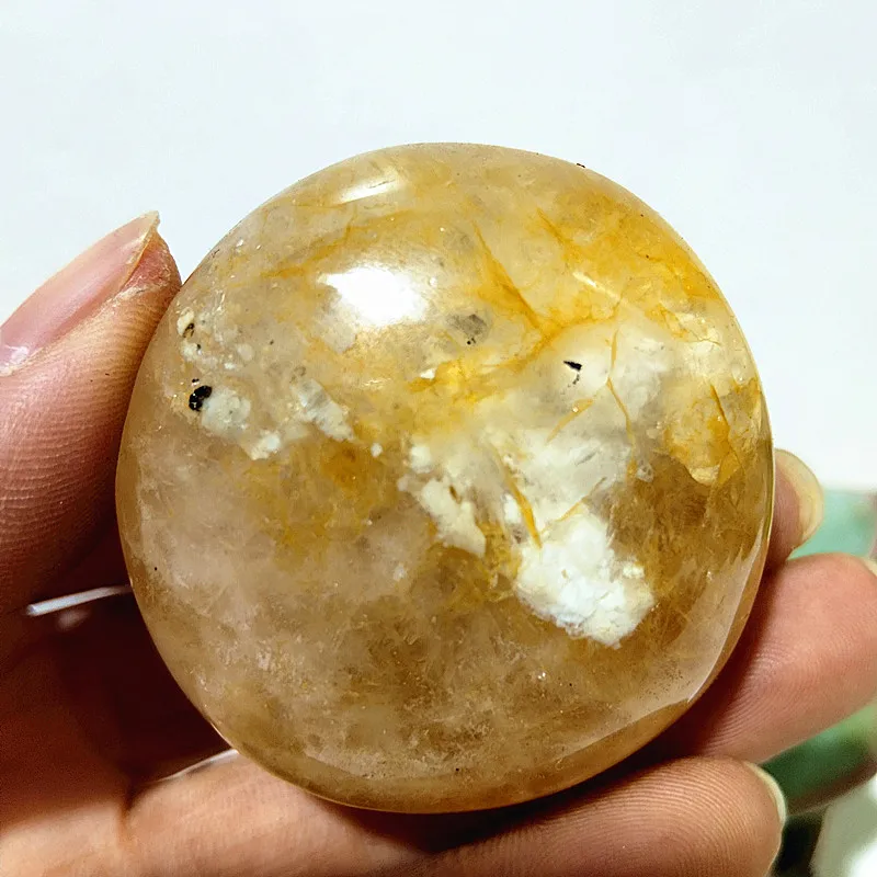 

Желтый гематоидный кварцевый кристалл EBET для дома