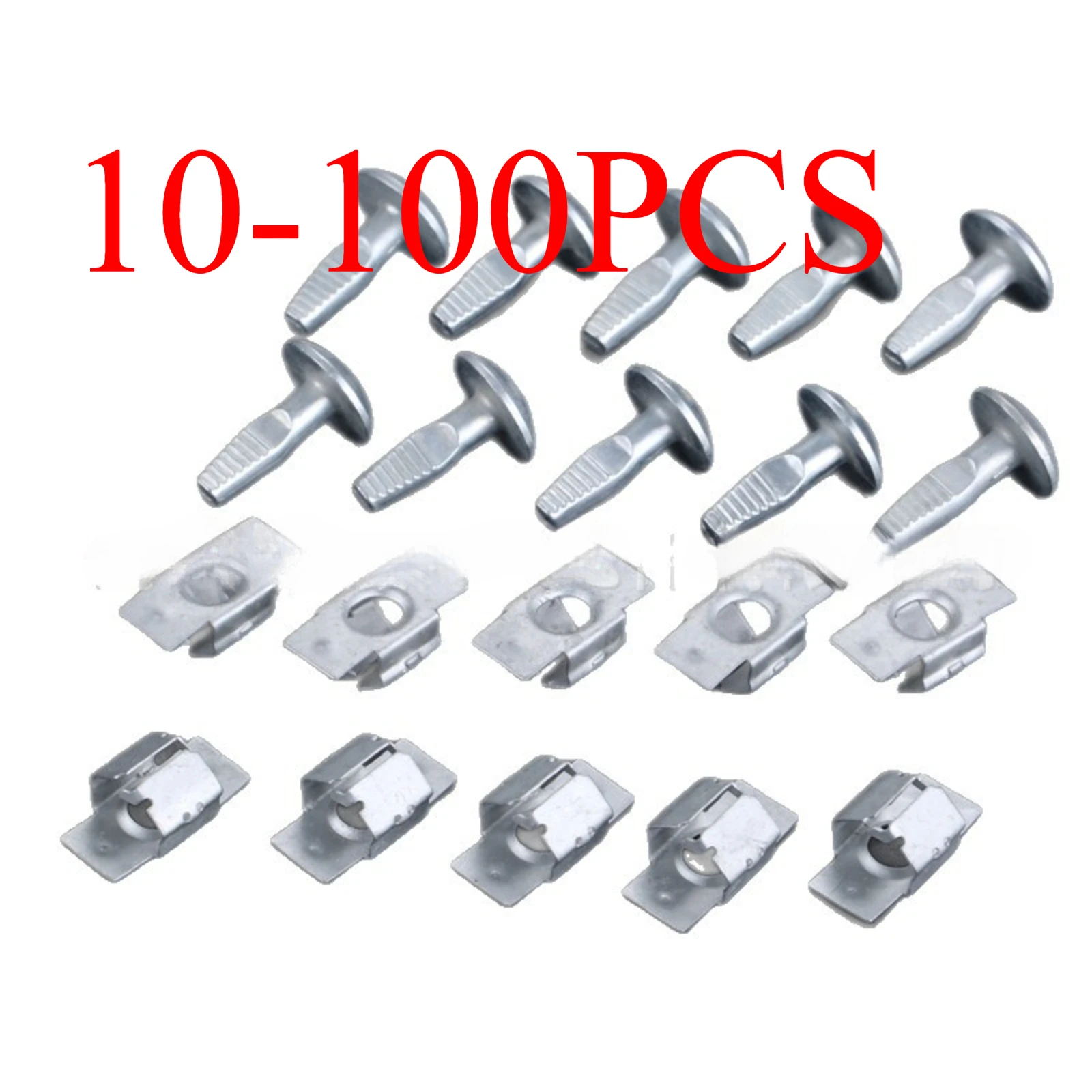 Фото 10-100 шт. для Citroen C2 C3 C4 C5 C6 Peugeot 206 207 406 407 807: Крепежные винты для брызговиков, клипсы для защиты двигателя и днища №1
