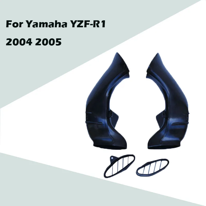 

For Yamaha YZF-R1 2004 2005 Left and Right Intake Pipe ABS Injection Fairing YZF-R1000 05 04 Motorcycle Accessories