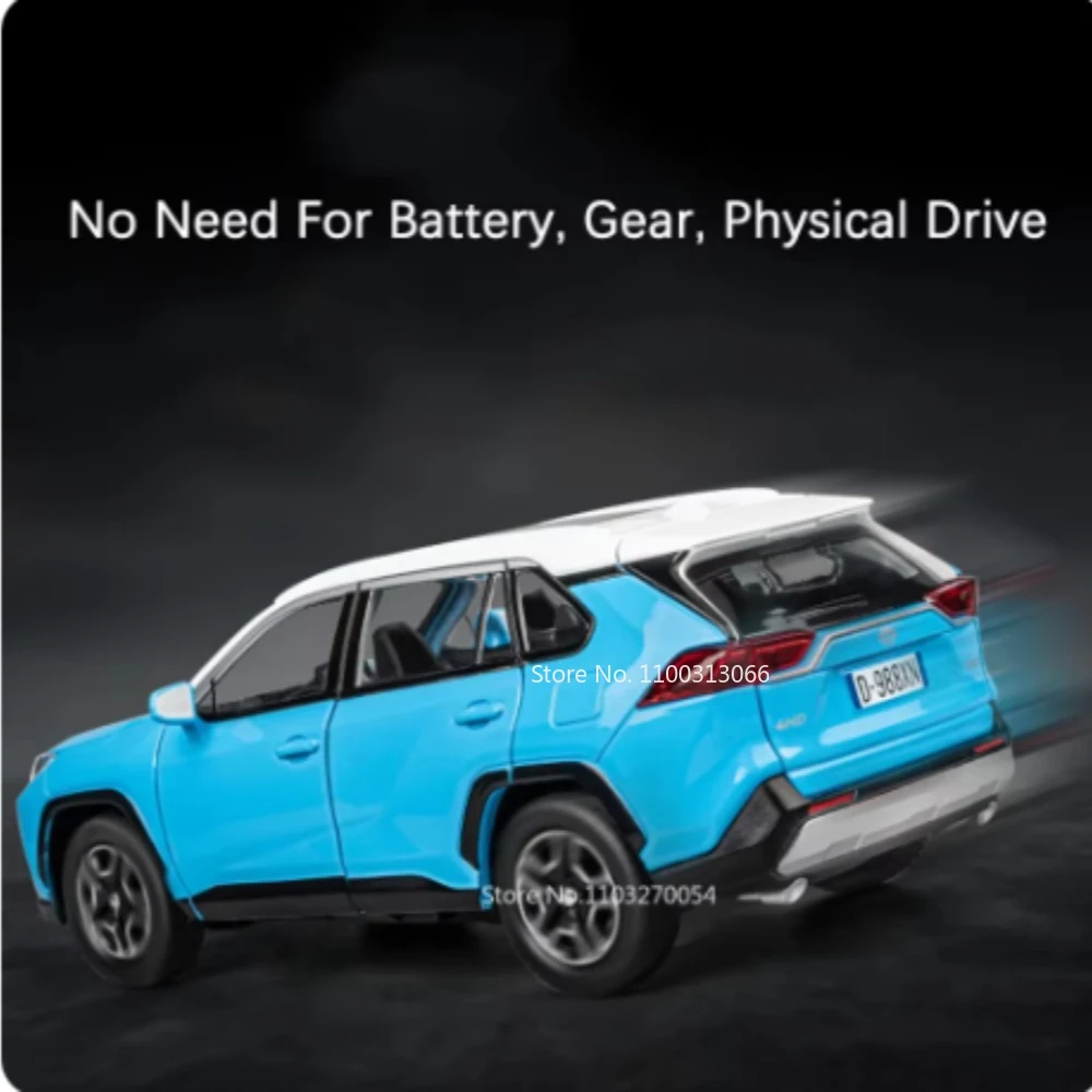 1:22 Миниатюрная модель Toyota RAV4 игрушечный автомобиль литой под давлением сплав