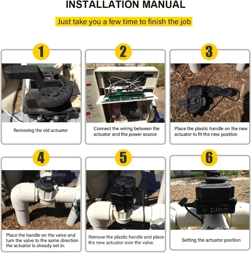263045 Привод клапана CVA-24T вращение на 180 градусов привод для бассейна и спа-салона