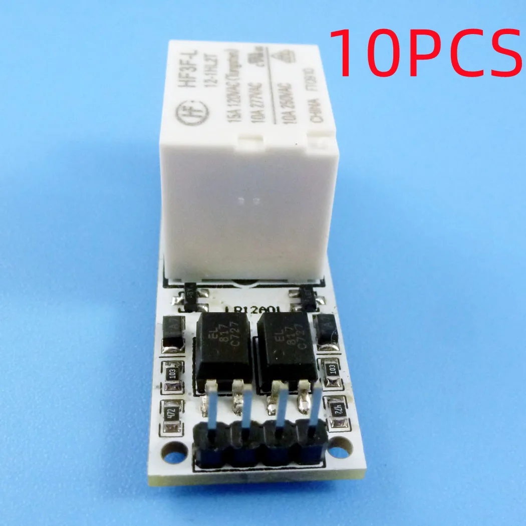 

10PCS DC 12V 10A Magnetic Latching Relay Module Zero Power Hold Switch Bistable Self-locking Board for LED Motor CCTV PTZ