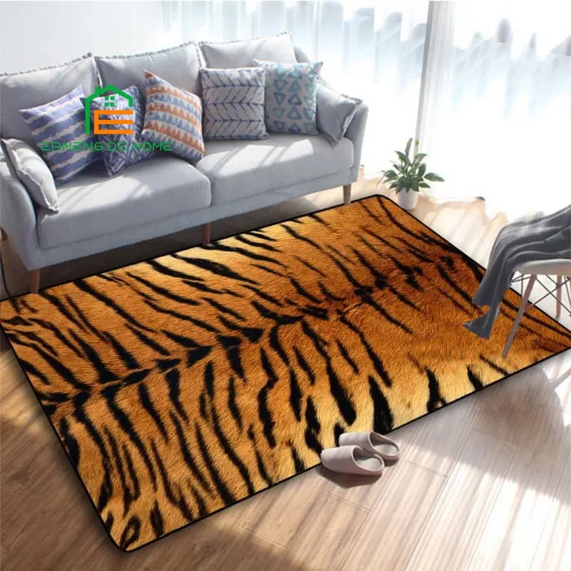 

Animal Fur Pattern Carpets for Bedroom Living Room Kitchen Floor Mats Home Decor Non-Slip Floor Pad Rug 14 Sizes