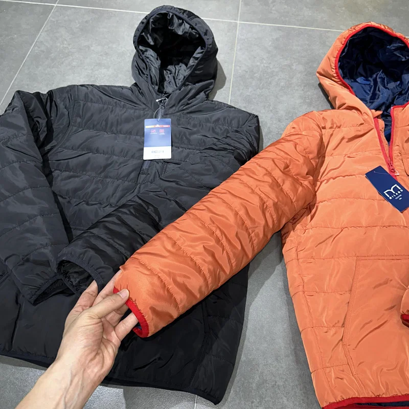 Milan Light Luxury! US $8 Autumn and Winter High end Outdoor Skiing Cotton-padded jacket Men's Women's Warm Hood Cotton...