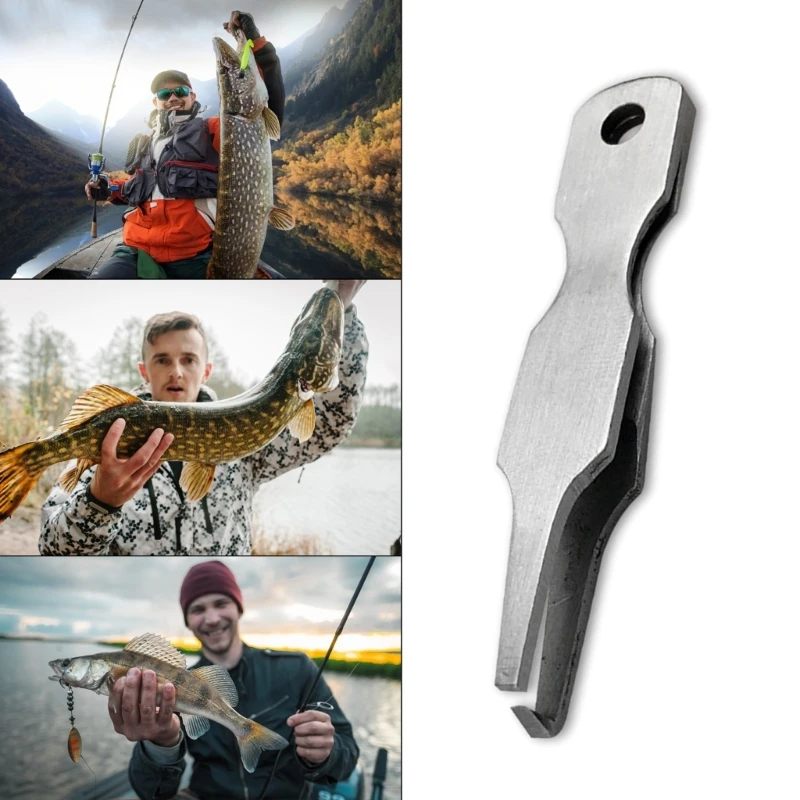 

N0HB Многофункциональный Пинцет для рыболовной лески кольцо приманка Открыватель быстроразъемные кольца Открыватель из нержавеющей стали с...