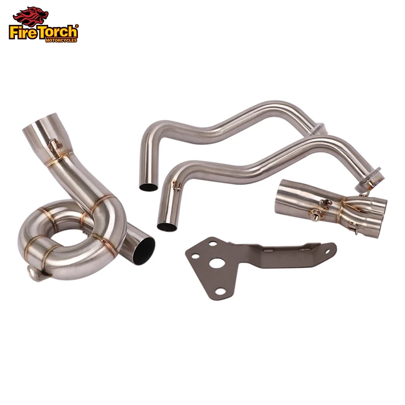 

Слипоны для Yamaha MT 07 Mt-07 FZ 07 XSR 700 2014 - 2021 выхлопная система мотоцикла полная система Escape Moto Передняя звеньевая труба мотокросс