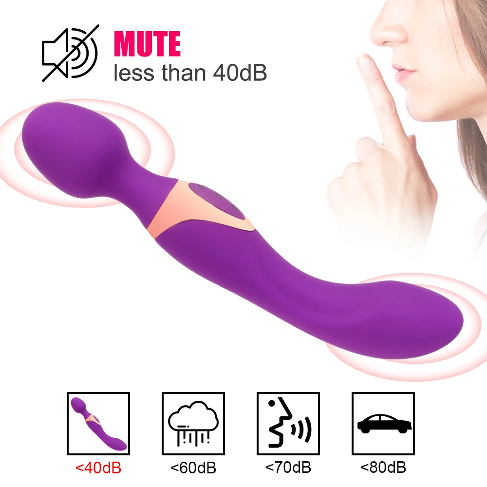 OLO AV Vibrator Double Head Nipple Vaginal Massage Shock Clitoris Stimulation Lesbian Masturbation Sex Toys For Women | Красота и