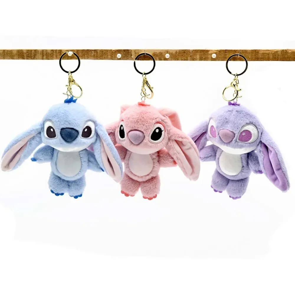 Disney Kawaii Stitch плюшевый брелок-игрушка милая кукла Лило и Стич ангел плюшевые милые