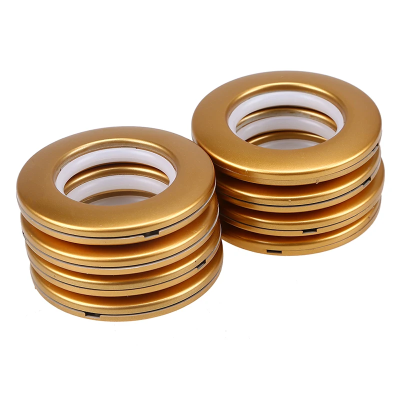 

8PCS Curtain Grommets Curtain Eyelet Roman Ring Clips Low Noise Inner Diameter 40mm DIY Rings for Window Bathroom Decor