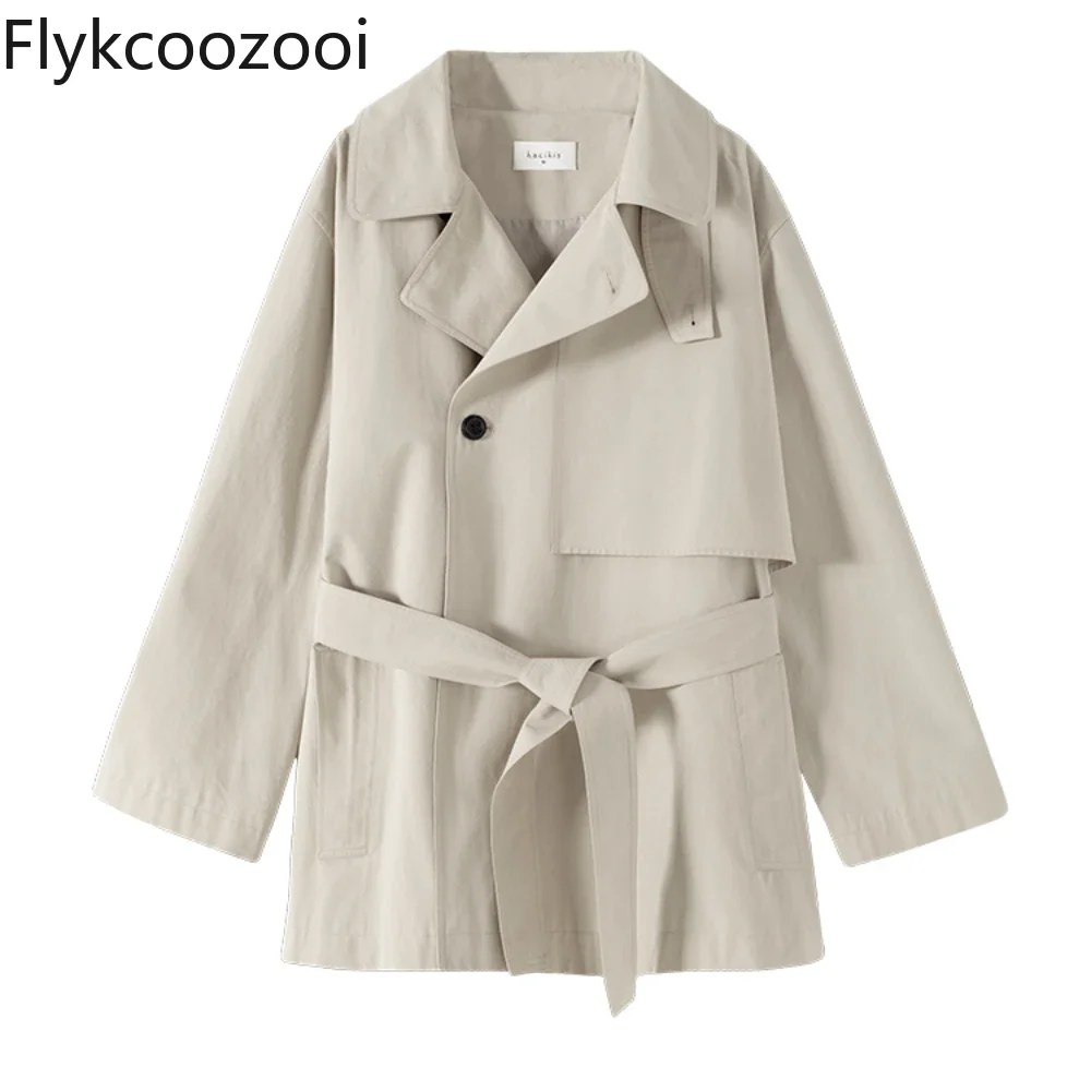 Модный классический вариант из тенсельного хлопка тонкой саржи средней длины