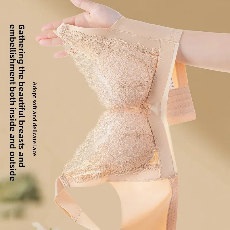 Регулируемый бесшовный беспроводной бюстгальтер женский удобный хлопковый со