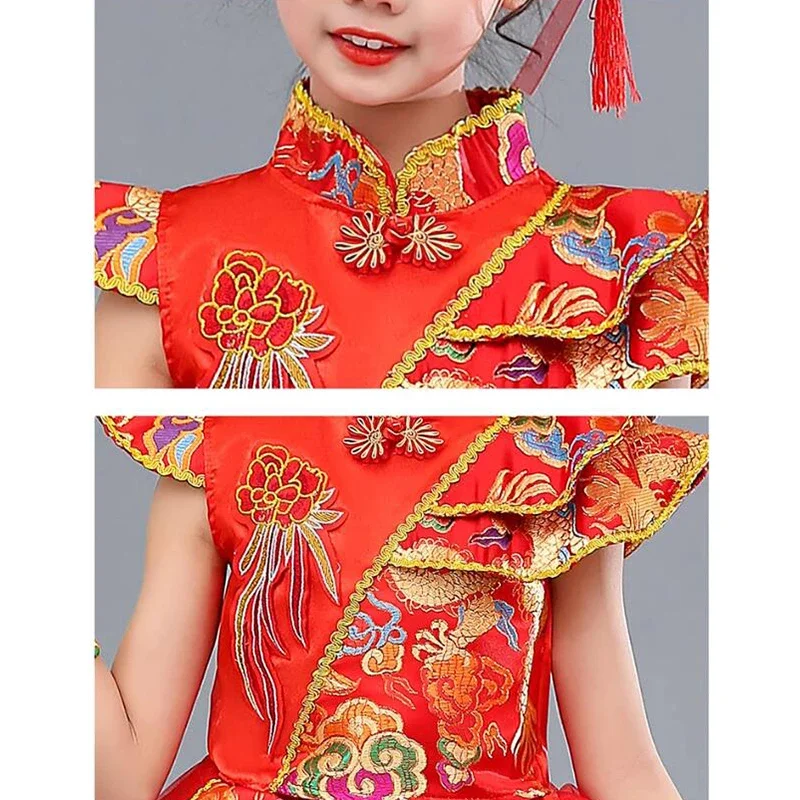 Китайский традиционный стиль для мальчиков и девочек китайская новогодняя