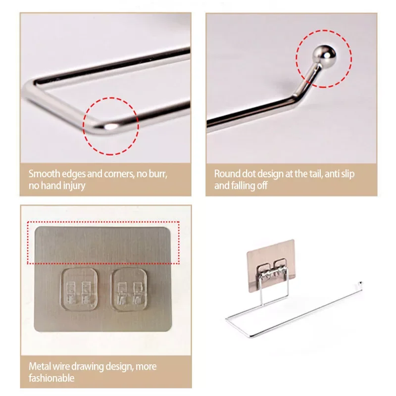 

Kitchen Bathroom Toilet Pape Storage Rack Roll Paper Rack Towel Holder Rack Stand Toilet Paper Stand Rack For Kitchen