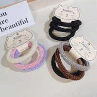 3piecesset hair ties high stretch hair cord hair accessory set with thick rope base hairband elastic hair bands