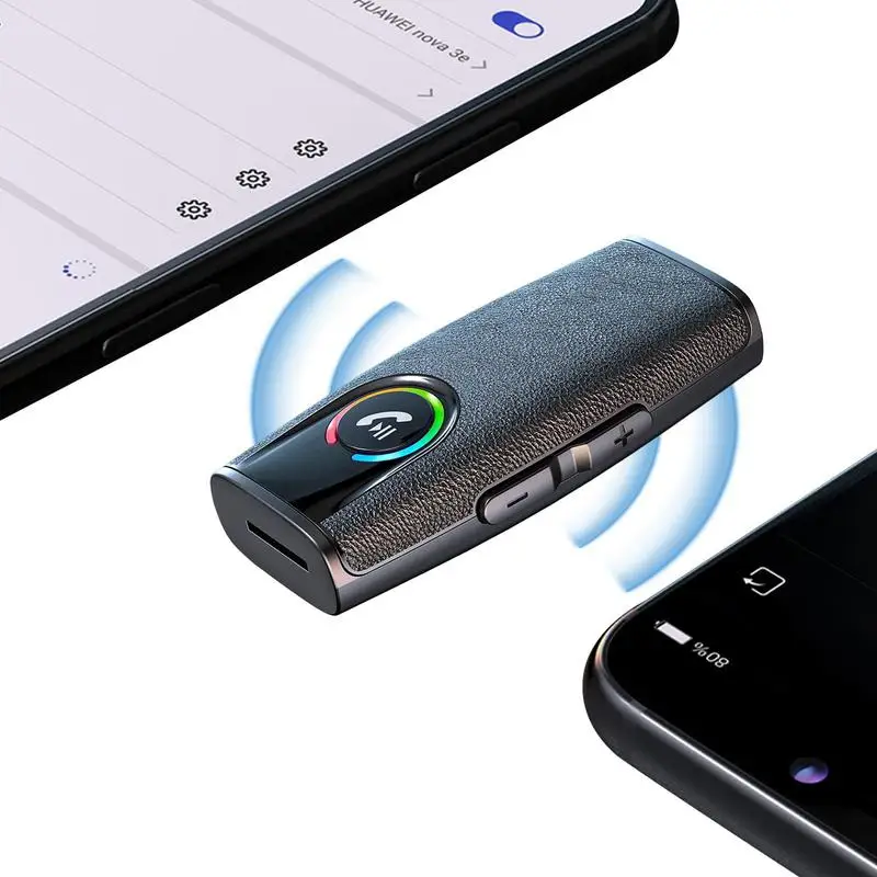 

Автомобильный MP3-плеер, беспроводной автомобильный музыкальный плеер, автомобильный портативный MP3-плеер для автомобиля с USB-кабелем для зарядки, поддерживает звонки и красочную мощность