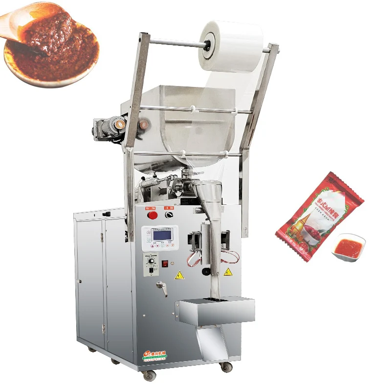 Small Sachet Packet Filling Sealing Machine Automatic Liquid Sauce Oil Milk Juice Water Packing