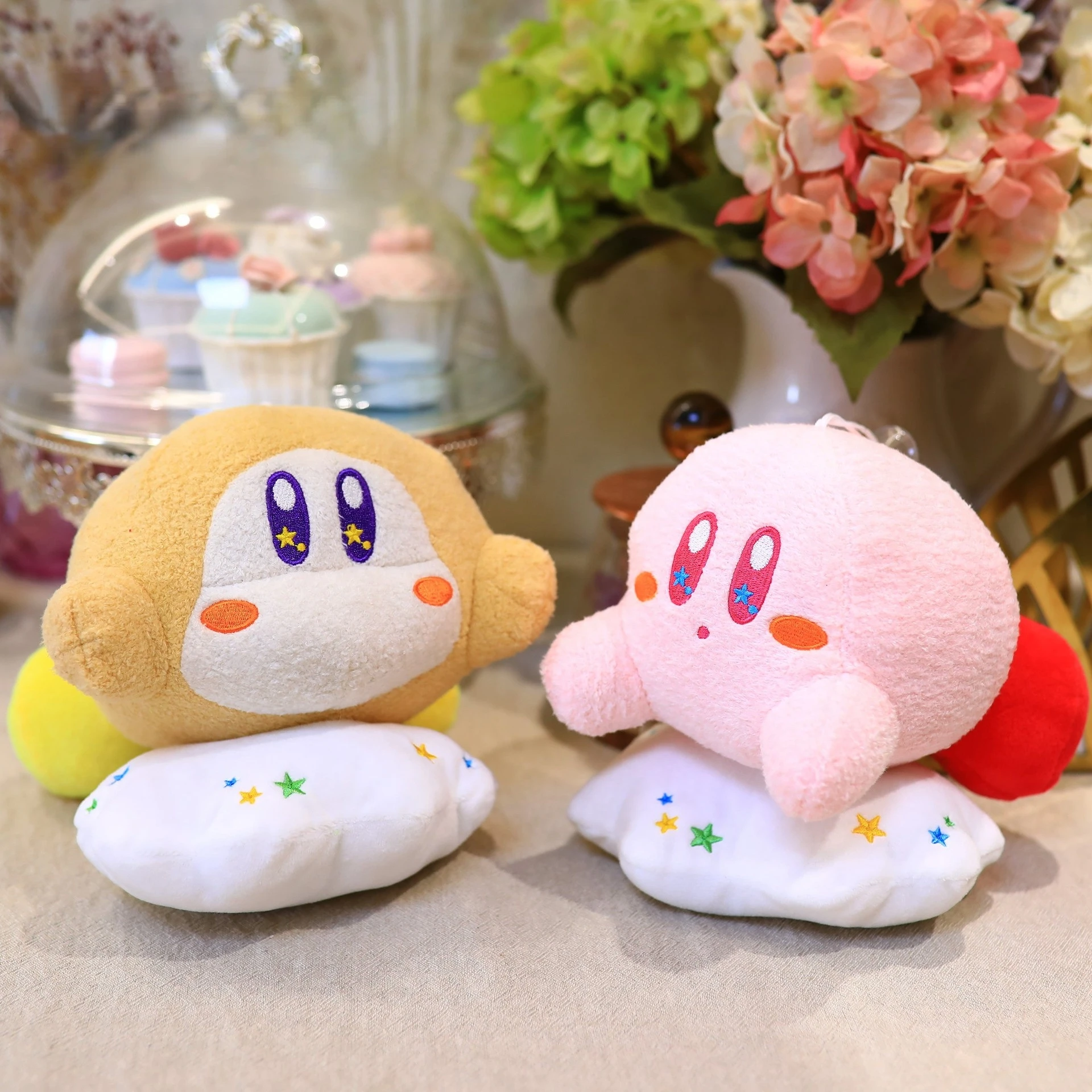 

20cm New Anime Games Kirby Dolls Cartoom Plush Stuffed Toys Aniem Figures Kirby Kawaii Cute Toys for Children Birthday Gifts