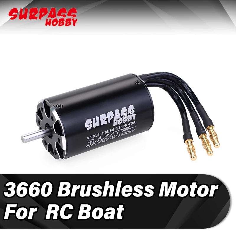

SURPASS HOBBY 3660 Waterproof Brushless Motor 5mm Shaft for Rc Boat Speed Boats Surfing Hydro Efoil Underwater Thruster Fishing