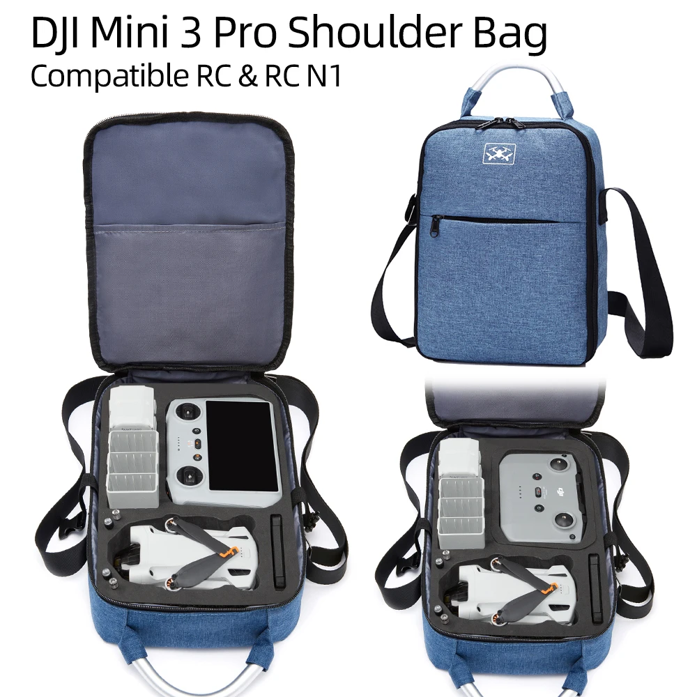 

Hot DJI mini 3 Black Shoulder Bag Storage Bag Carrying Case Travel Shoulder Bag Waterproof and Shockproof for DJI Mini 3 Pro