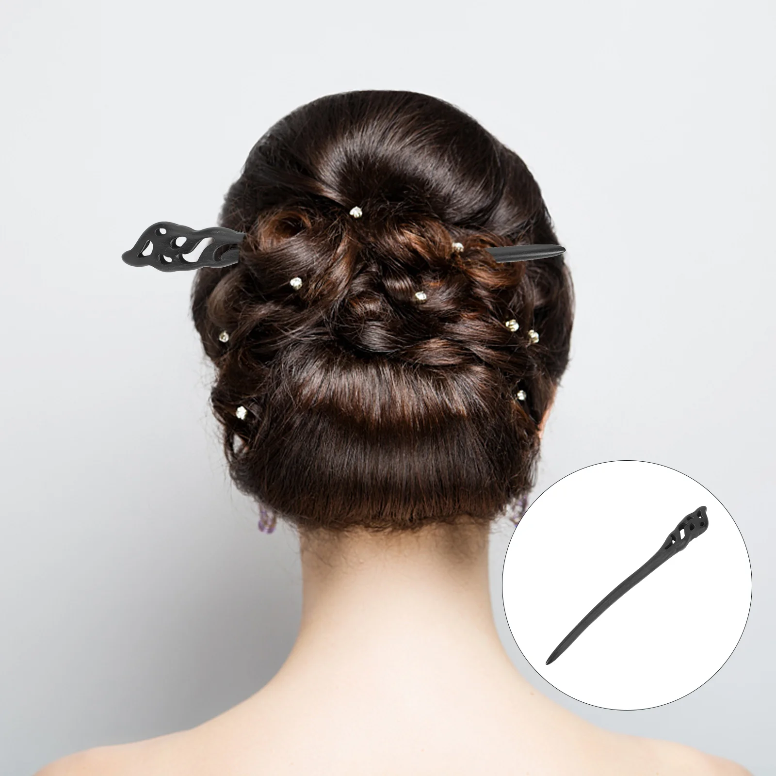 

Hairpin Hair Chopsticks Vintage Women Wood Chinese Sticksdecorative Chignon Japanese Stick Wooden Buns Pin