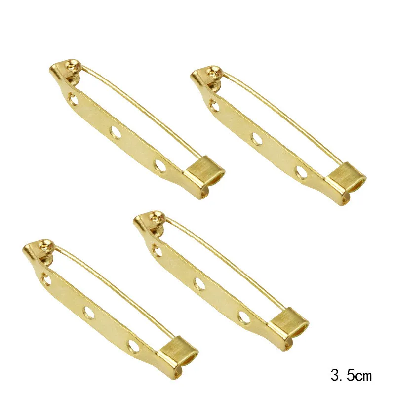 

Зажим для броши, пустая безопасная брошь-зажим, застежка для бижутерии «сделай сам», принадлежности для изготовления ювелирных изделий, 50 ш...