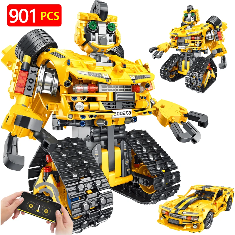 

901pcs RC Electric Racing Robot Car Building Blocks Remote Control Intelligent Off-road SUV Crawler Vehicle Bricks Toys For Kids
