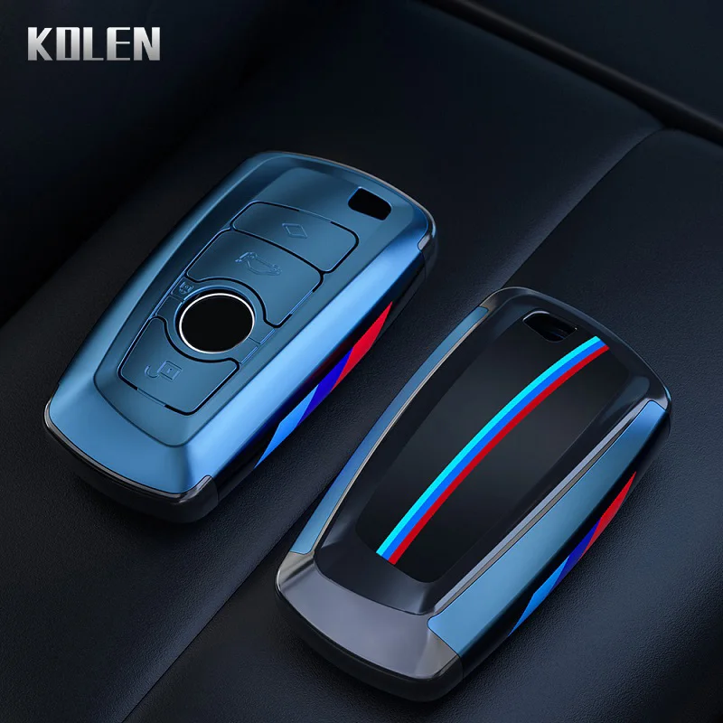 Чехол для автомобильного ключа из АБС-углеволокна Стильный чехол-брелок BMW X1 X3 X4 X5